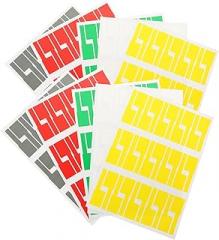 VILLCASE 10sheets Cable Tags Labels Self-Adhesive Cord Organizers Identification Tags for Electronics Computer Cords