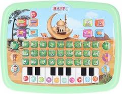 Arabic Learning Machine, Child Learning Reading Machine 28 Alphabet Words 10 Number Electronic Arabic Learning Book, Intelligent Educational Toy (Green)