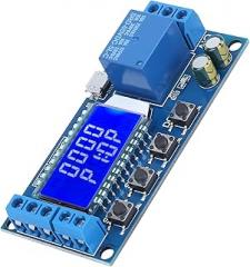 Jeanoko Loop Timing Relay Module with LCD Display, High Low Level Optocoupler Isolation for Industrial Automation Control Electronic Circuit Component