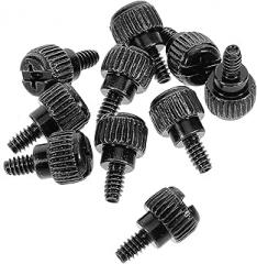 10pcs Hand-Tightening Computer Case Screws Thumb Head Carbon Steel Laptop Repair Screws for PC Side Panel Locking DIY Electronics Maintenance