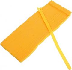 Gadpiparty 100pcs Heavy Duty Self-adhesive Cable Ties Cord Organizer for Electronics Desk Cable Management Yellow Fasteners Strap for Wire Bundling and Charging Cords