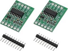 MECCANIXITY 2pcs HX711 Weighing Sensor Dual-Channel 24 Bit Precision A/D, 16 x 24mm Module Weighing Pressure Sensor for DIY Electronic Kitchen Scale Kit