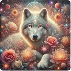 Joko Ivery Wolf Flower Protective Wrap 13.8