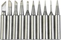 10pcs Professional Soldering Iron Tips 900M T Series Compatible with Multiple Soldering Stations 936 937 938 942 951 Models Copper Base Tips Electronic Repair Tools(Iron Tips)