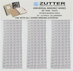 Zutter Binding Wires - White Bundle Pack - Use with Any and All owire Binding Systems! (Zutter Binding Wires 3/8