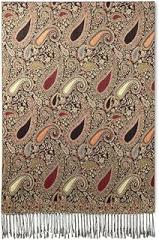 Generic Original USA PA161002 Paisley Pashmina Shawl - Red/Black