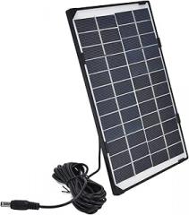 Srliya 6W 12V DC5521 Solar Panel Charger Polycrystalline Silicon DIY Power Supply for Outdoor Lamps Small Electronics