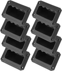 8pcs Black Speaker Side Handles Replacement for Outdoor Speakers and Guitar Amplifier Cabinets, Sturdy Plastic Carry Handles for Pa Dj Sound Equipment