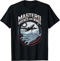Mens Airplane Mechanic Designs Aviation Electronics Technician Aircraft Airframe T-Shirt