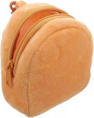POPETPOP Candy Color Plush Coin Purse Keychain Pouch Small Backpack Pendant for Boys Travel Electronics Organizer Earphone Holder