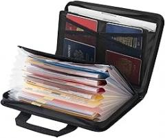 Fireproof Document Bag 1832°F, Waterproof File Organizer for Documents, Passports Electronics - Home, Office, Travel Security
