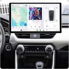 MekedeTech DUDUAUTO DUDU7 Dash Kit for Toyota RAV4 2019-2023,13 inch 2K Touch Screen Car Stereo,8G RAM 128G ROM