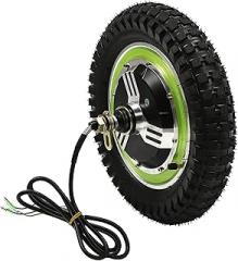 12'' Electric Bicycle Brushless Hub Motor Front Rear Wheel Cycle Bike E-Bike Hub Motor Conversion Kit 24V 350W Brushless Gearless Hub Motor Electronic Brake Disc Brake 22mile/h 1000RPM