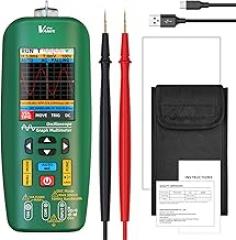 Handheld Oscilloscope Multimeter 2.8” TFT LCD Scope Tester, 10MHz Bandwidth with 48MSa/s Sampling Rate, Capacitance Diode Current Voltage Tester with Carrying Case for HVAC Electronic Automotive