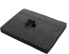 ARTIBETTER Packing Foam Hand-torn Foam Insert for Custom Packing Shockproof Protection for Electronics Glassware Ceramics Lightweight Foam Squares for Storage Cases Black