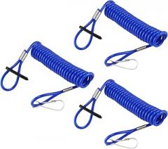 Pack of 3 Universal Outboard Switch Keys with Stop Switch Lanyard Cord Safety Lanyard Suit for Most Board Engine, Blue
