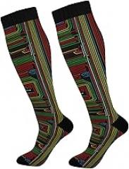 Electronic Circuit Boards Compression Socks for Women Men, Circulation Long Knee High Socks Casual Stocking Athletic Tube Sport Sock