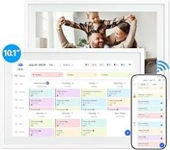 Digital Calendar,10.1 Inch Planner Electronic Calendar&Chore Chart,Smart Calendar Touchscreen Interactive Display for Family Schedules,Bussiness Working tasks,Great for Organizing Your Routines,Gifts for Women Mom