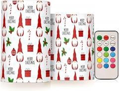 Santa Claus Flameless Candles Color Changing Electronic Operated LED Pillar Candle with Remote and Timer for Decor Halloween Christmas Valentine's Day