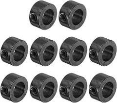 #US 10pcs Set Screw Collars 8mm ID X 14mm OD Gear Stopper Wheel Collar Black
