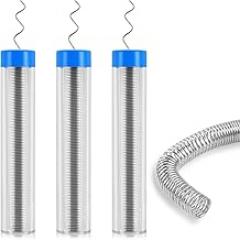 60/40 Solder Wire, 4 PCS Rosin Core Solder, Soldering Wire for Stained Glass, Electrical Soldering, Components Repair (2P 0.8mm/12g and 2P 1mm /15g)