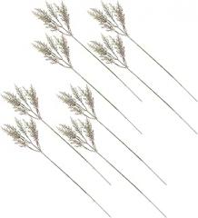 Milisten Artificial Cedar Branches Decor 8pcs Faux Greenery Stems Plastic Vase Fillers for Home Indoor Wedding Table Centerpiece Decorations