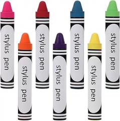 STOBAZA 7Pcs Universal Stylus Pen Set for Touchscreen Devices Capacitive Precision Tablet Stylus Pens in Blue Red Purple Fluorescent Green Yellow Orange and Magenta Portable Electronic