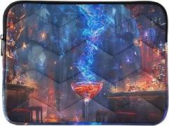 Laptop Sleeves 13, 13.3, 14 Inch Cocktail Glass with Red Liquid Shockproof Protective Notebook Case Portable Electronic Device Cover