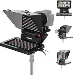 NEEWER 2 in 1 Teleprompter 11 Inch with Monitor for Windows MacOS, Supports Screen Mirroring, Portable Prompter for Camera Mobile Phone Webcam for YouTube Twitch Live Streaming Conference, X11