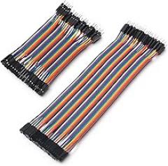 120PCS Male to Female Header Jumpers Wire, 10cm+20cm Breadboard Jumper Wire Cable Kit, Breadboard Jumper Wires, Multicolored for Electronic Breadboards, Protoboard and PCB Board