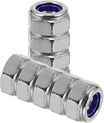 Beaupretty 15pcs M10 Nylon Lock Nuts Stainless Steel Threaded Hex Nuts 17mm Width for Machinery and Electronic Equipment Assembly