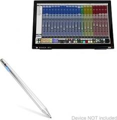 BoxWave Stylus Pen Compatible with Slate Digital Raven MTi2 - AccuPoint Active Stylus, Electronic Stylus with Ultra Fine Tip - Metallic Silver