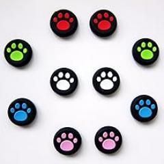 Vivi Audio Thumb Stick Grips Cap Cover Joystick Thumbsticks Caps For PS4 XBOX ONE XBOX 360 PS3 PS2 White Cat Dog Paw 10pcs