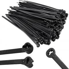 100pcs Push Mount Zip Ties, 4