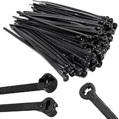 100pcs Push Mount Zip Ties, 4