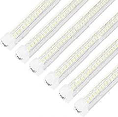 3FT Led Shop Light,3FT Lights 36W 6500K 5000LM Daylight,Led Shop Lights 110V Linkable Clear Cover Integrated V-Shape for Shop Garage Warehouse Workshop Commercial Bay Lighting(6-Pack)