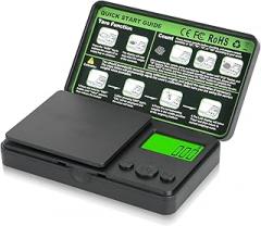 0.01/1000g Digital Pocket Scales, Portable Precision Gram Scales with 7 Units and Tare Function, Electronic Weighing Kitchen Scales with LCD Display for Jewelry, Powders, Laboratory, Coffee