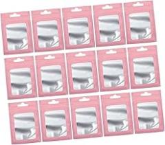 Ciieeo 100pcs Colored Self-Sealing Bags Frosted Aluminum Pouches for Jewelry and Electronic Accessories Storage Resealable Packaging Pouches