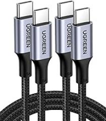 UGREEN 100W USB C Charger Cable for iPhone 17/17 Air/17 Pro/17 Pro Max/16, MacBook Pro, iPad Pro, Dell XPS, Galaxy S25/S24/S23 Ultra, Switch, Pixel, 3.3FT Black