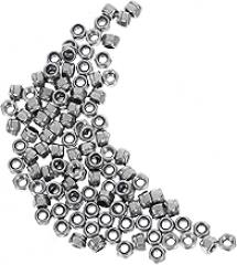 Ciieeo 100pcs Lock Nuts Set Insert Locking Fasteners for Precision Machinery and Electronics Versatile and Nut Assortment