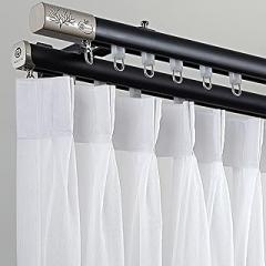 Ceiling/Wall Mounted Curtain Track - Room Divider - Sliding Curtain Rail for Living Room