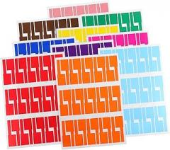 VALICLUD 10 Sheets Cable Labels Wire Ties Electrical Waterproof Cord Strap Electronics Tags for Cord Management Cable Labels Tags for Printer Handwriting