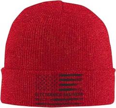 QIZYOQA Electronics Engineer American Flag Beanie for Men Women Knit Cuffed Beanies Warm Winter Hat Skull Cap