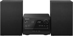 Panasonic Compact Stereo System with CD Player, Bluetooth, FM Radio and USB with Bass and Treble Control, 20W Stereo System for Home with Remote Control - SC-PM270PP-K (Black)