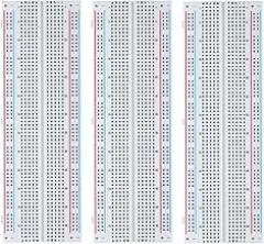 ELEGOO 3pcs Breadboard 830 Point Solderless Prototype PCB Board Kit for Arduino Proto Shield Distribution Connecting Blocks