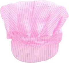 GLEAVI Anti-Static Breathable Mesh Working Cap Pink Dustproof Protective Hat for Electronics, Pharmaceutical, and Food Industry Workshops