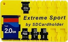 Extreme Sport - It Floats !!! Micro SD Card Case, Holder, Organizer Credit Card Size Storage Device