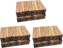Aboiled 20-Pack Olive Wood Pen Blanks - Pre-Drilled 7mm for Crafting Pens, 2.5 x 0.75 x 0.75 Inches