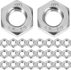 180pcs M6 304 Stainless Steel Hexagon Nuts Fasteners Set for Lamp Making and Electronic Hardware Assembly