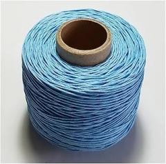 0.7mm Waterproof Linen Wax Thread 100m/roll Leather Sewing Handmade Accessories DIY (Color : Sky Blue)